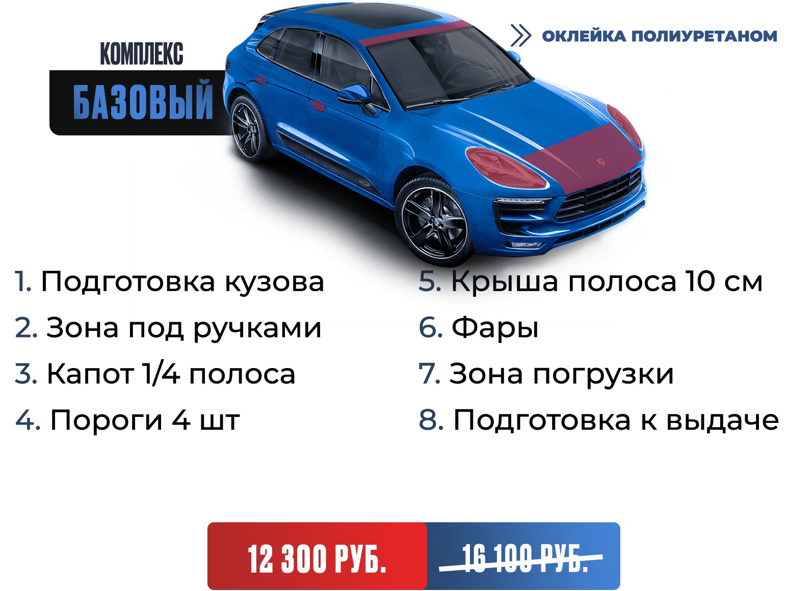 Детейлинг автомобиля в Ижевске на ул. Союзная — заказать полировку онлайн  Оклейка плёнкой зон риска